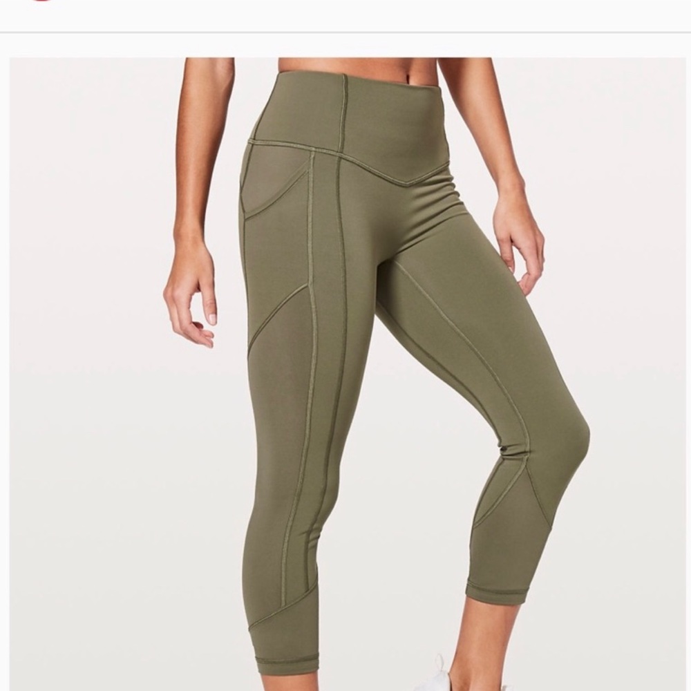 NWT Lululemon All In the right Places Crop 11 23”